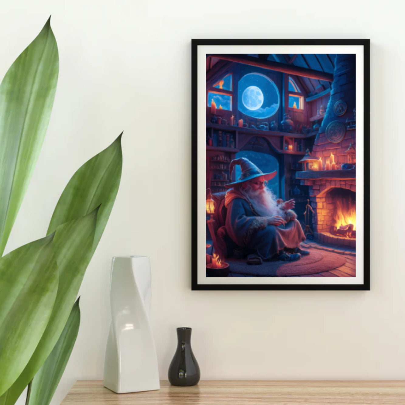 Diamantmaling - Den ensomme troldmand