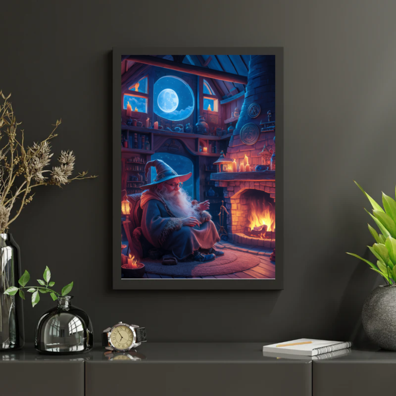 Diamantmaling - Den ensomme troldmand