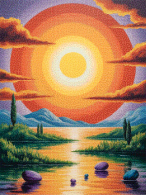 Diamantmaling - Solen skrev digte