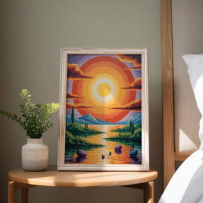 Diamantmaling - Solen skrev digte