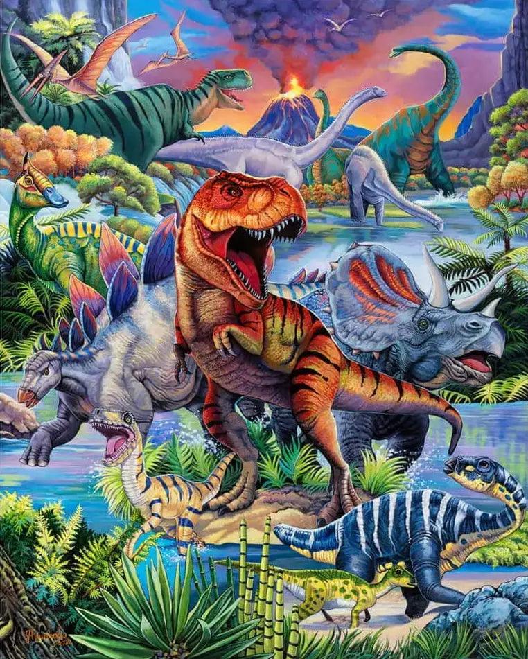 Diamantmaleri - Dinosaurer