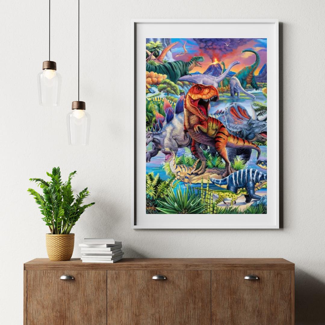 Diamantmaleri - Dinosaurer
