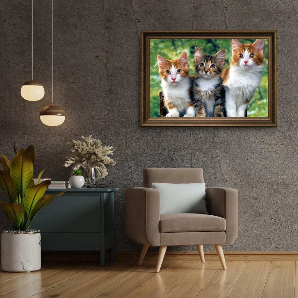 Diamantmaling - Tre katte - SEOS®