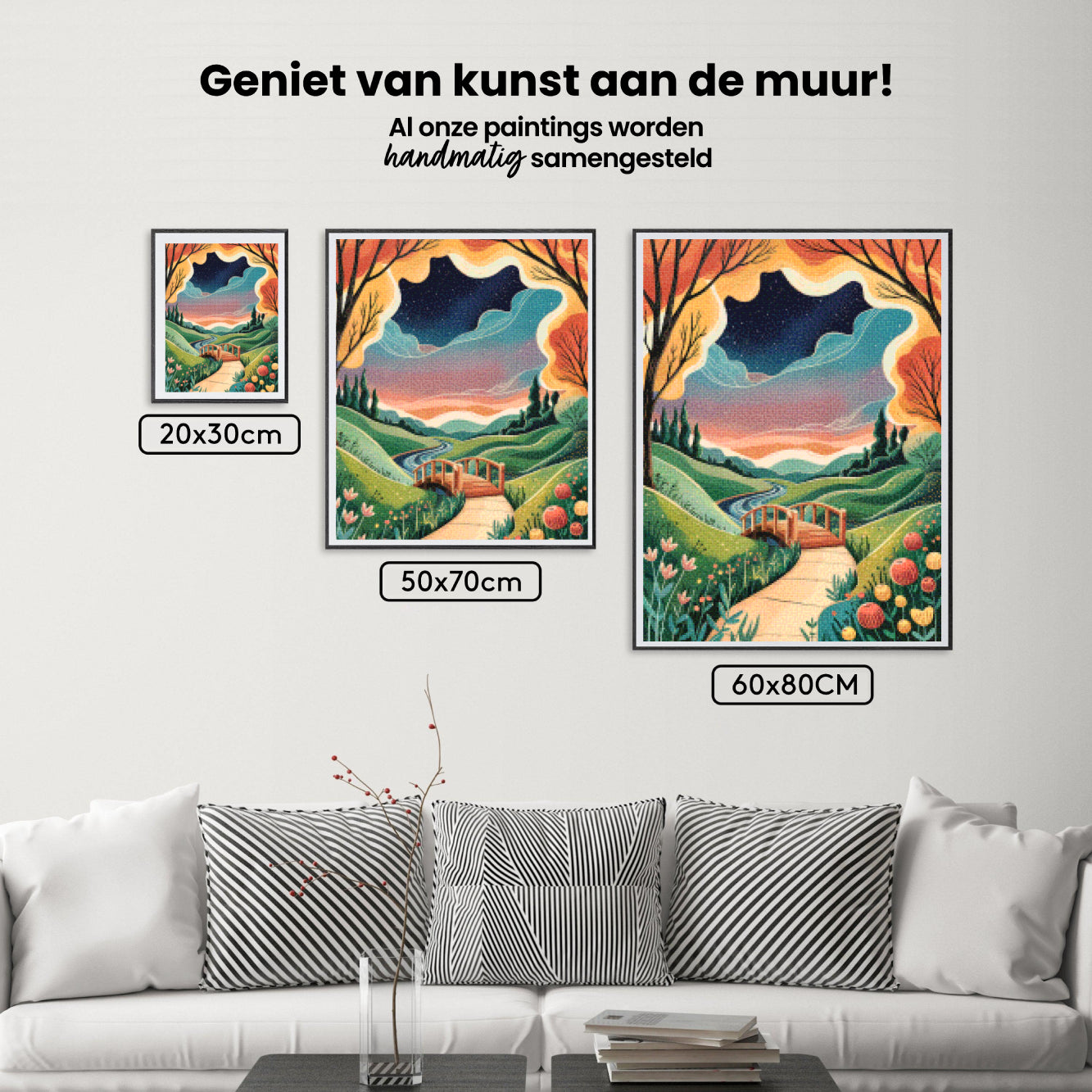 Diamantmaleri - Drømmelandskabsbro