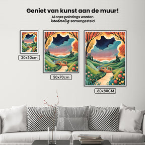 Diamantmaleri - Drømmelandskabsbro