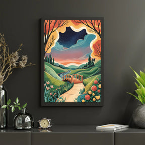 Diamantmaleri - Drømmelandskabsbro