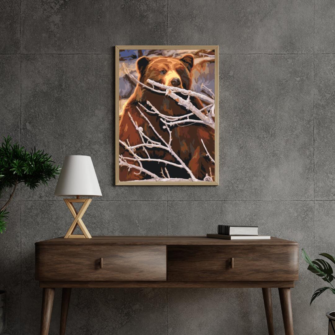 Diamantmaling - En bjørn lurer efter bytte - SEOS®