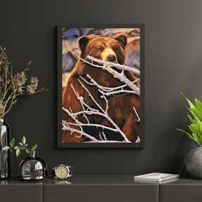 Diamantmaling - En bjørn lurer efter bytte - SEOS®