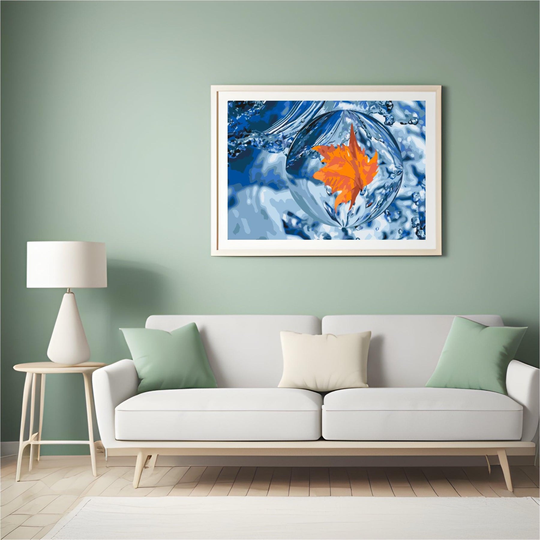 Diamantmaling - Et blad i en dråbe - SEOS Shop ®
