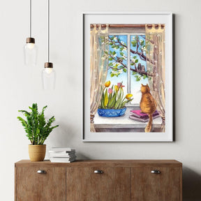 Diamantmaling - En fredfyldt morgen