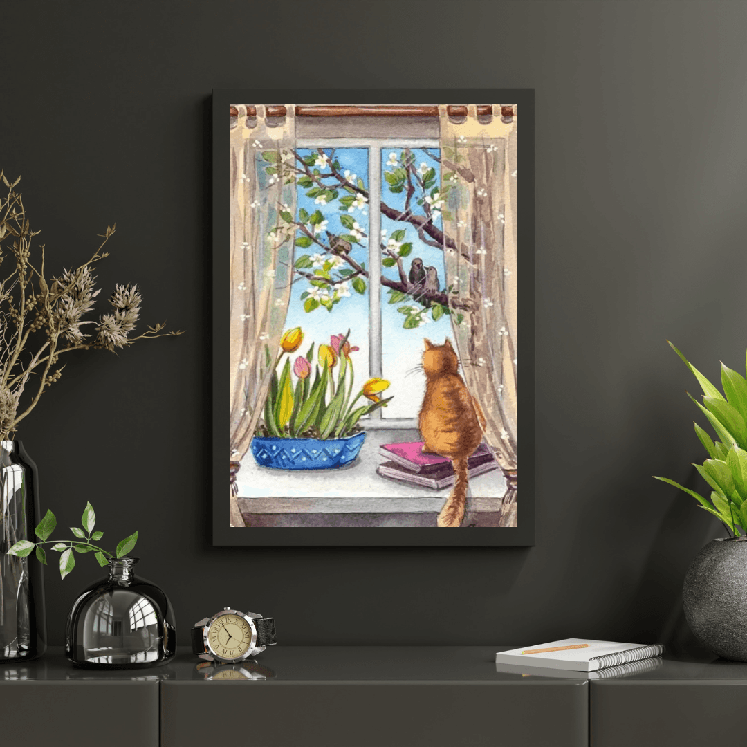 Diamantmaling - En fredfyldt morgen