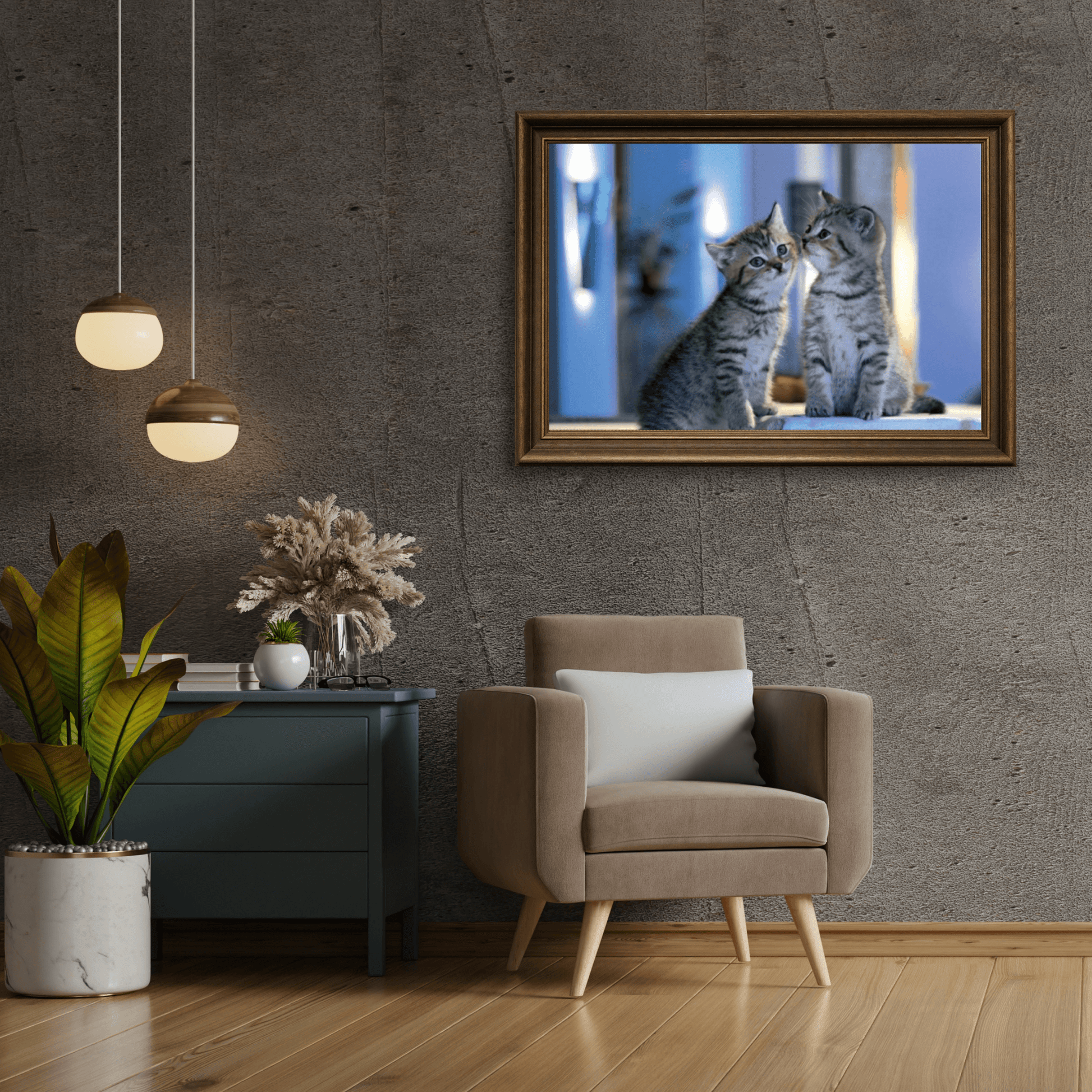 Diamantmaling - Familiekatte - SEOS®