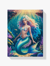Diamantmaleri - Fantasihavfrue med glitrende skæl