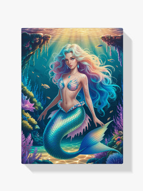 Diamantmaleri - Fantasihavfrue med glitrende skæl