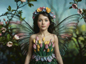 Diamantmaleri - Skovens fe