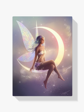 Diamantmaleri - Fe siddende på en halvmåne