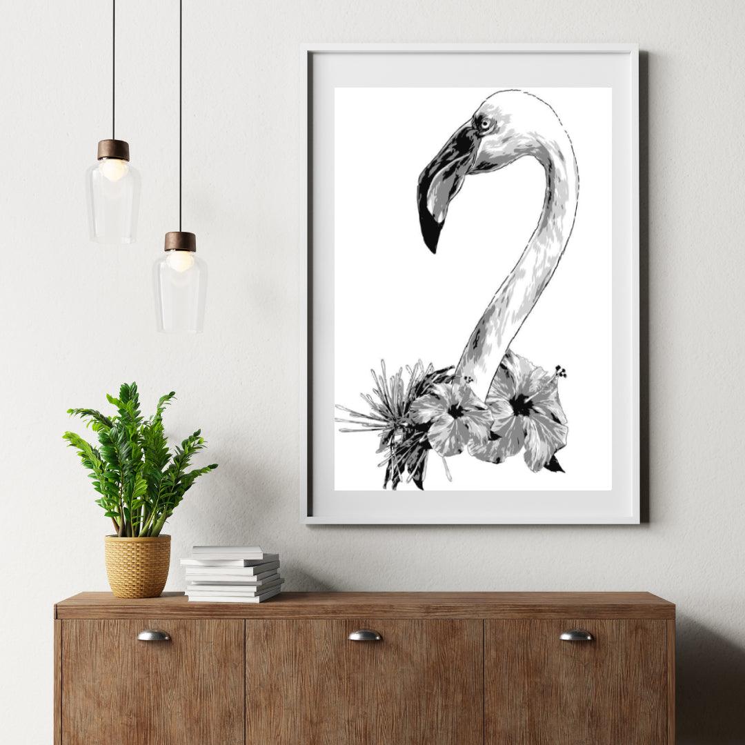 Diamantmaleri - Flamingohoved - SEOS®
