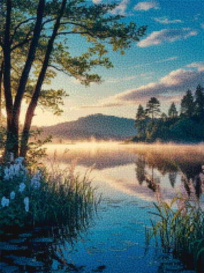 Diamantmaleri - Morgensøens hvisken