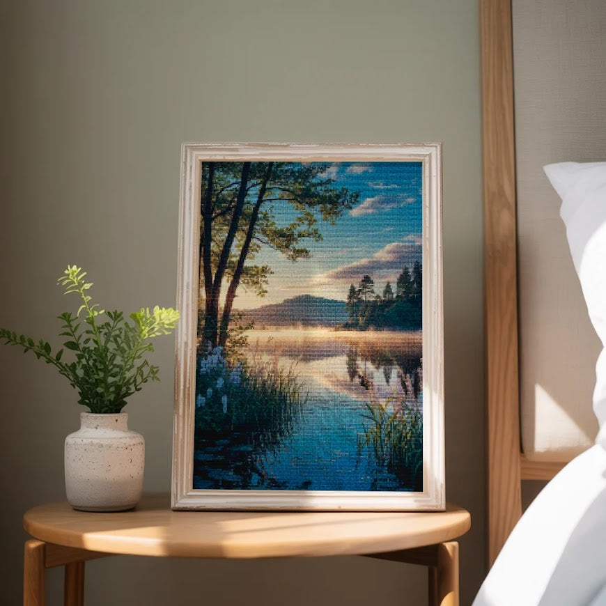 Diamantmaleri - Morgensøens hvisken