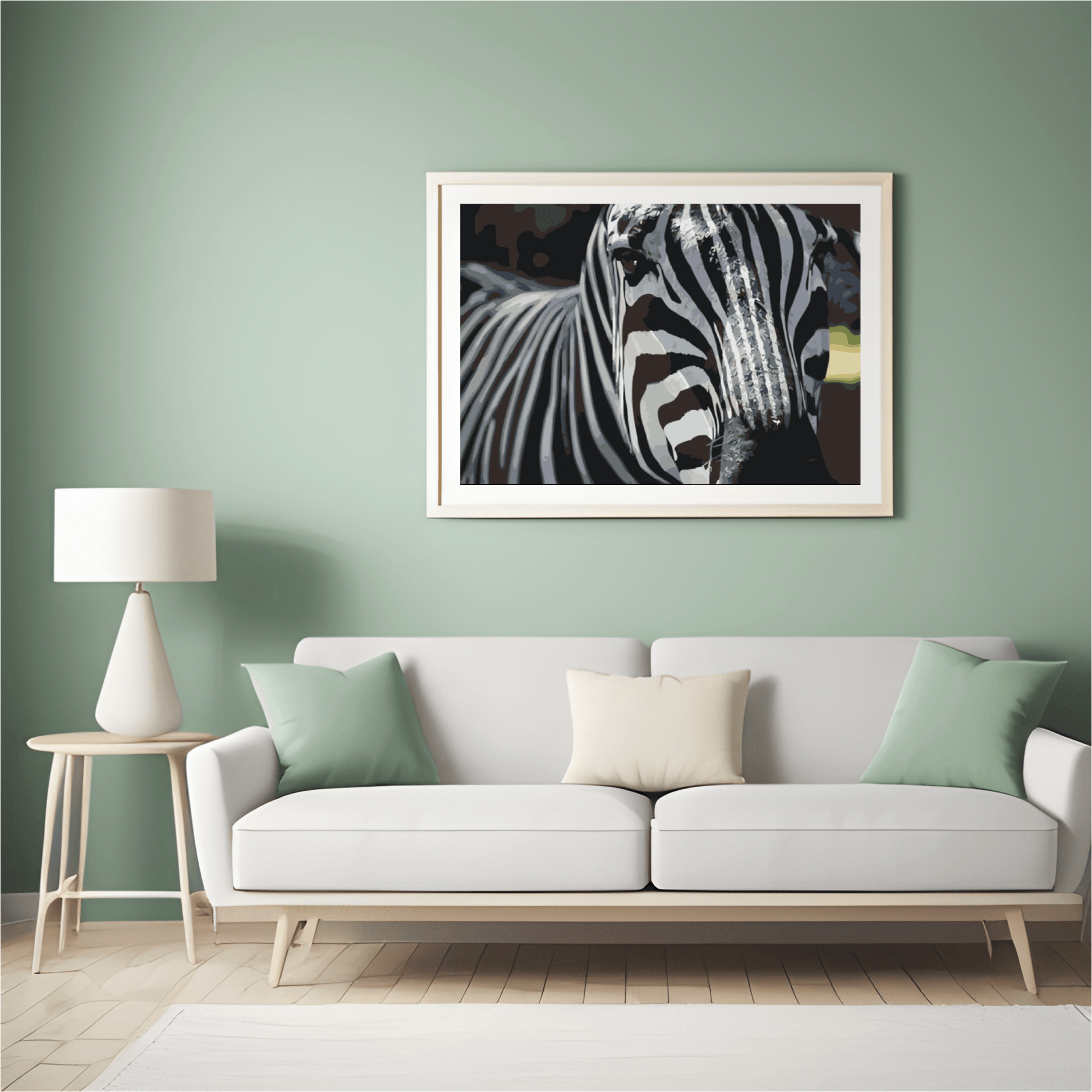 Diamantmaling - Fokus på zebra - SEOS®
