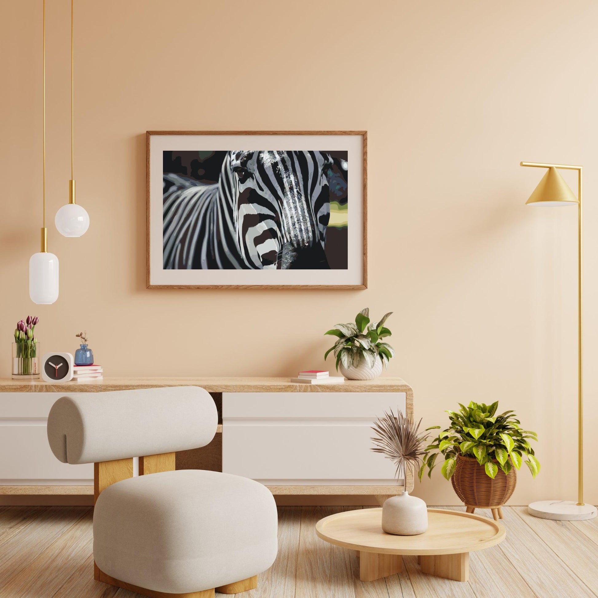 Diamantmaling - Fokus på zebra - SEOS®
