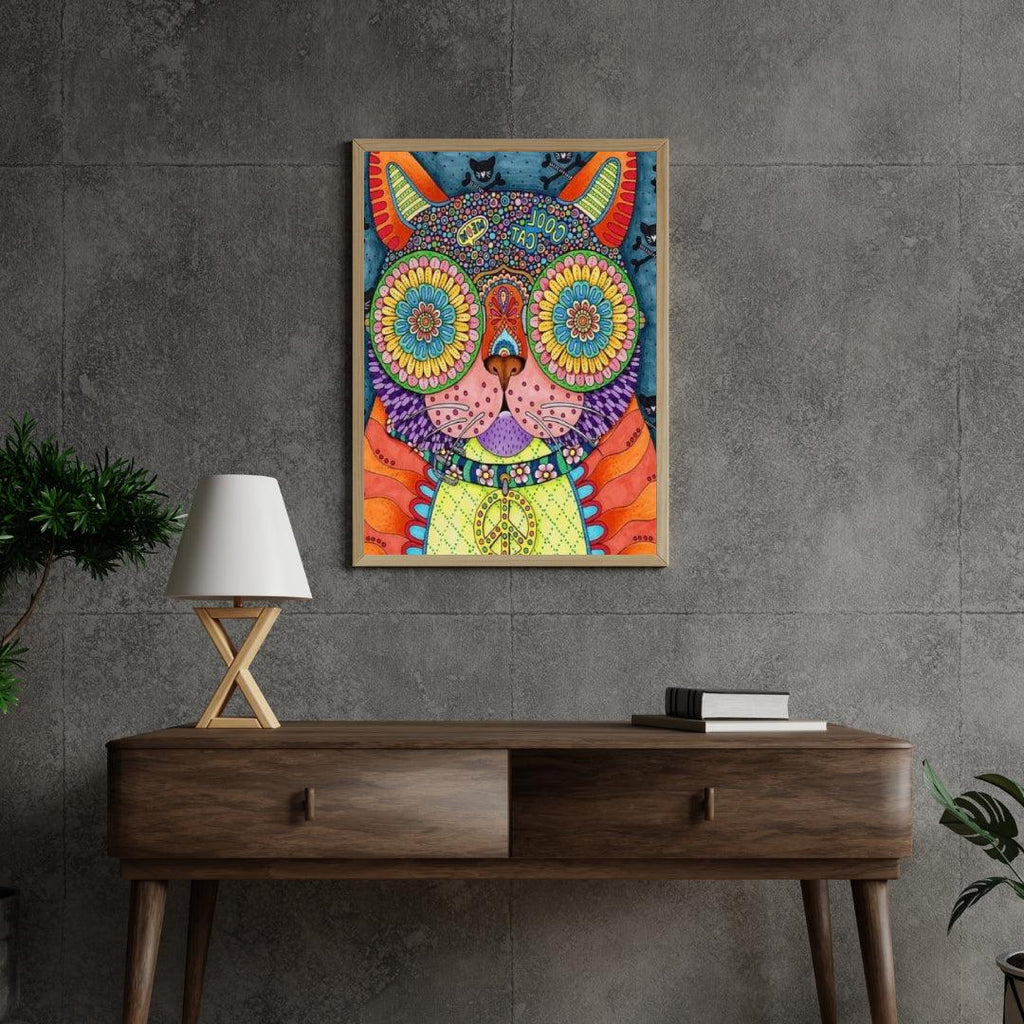 Diamantmaleri - Funky Cool Kat - SEOS Shop ®