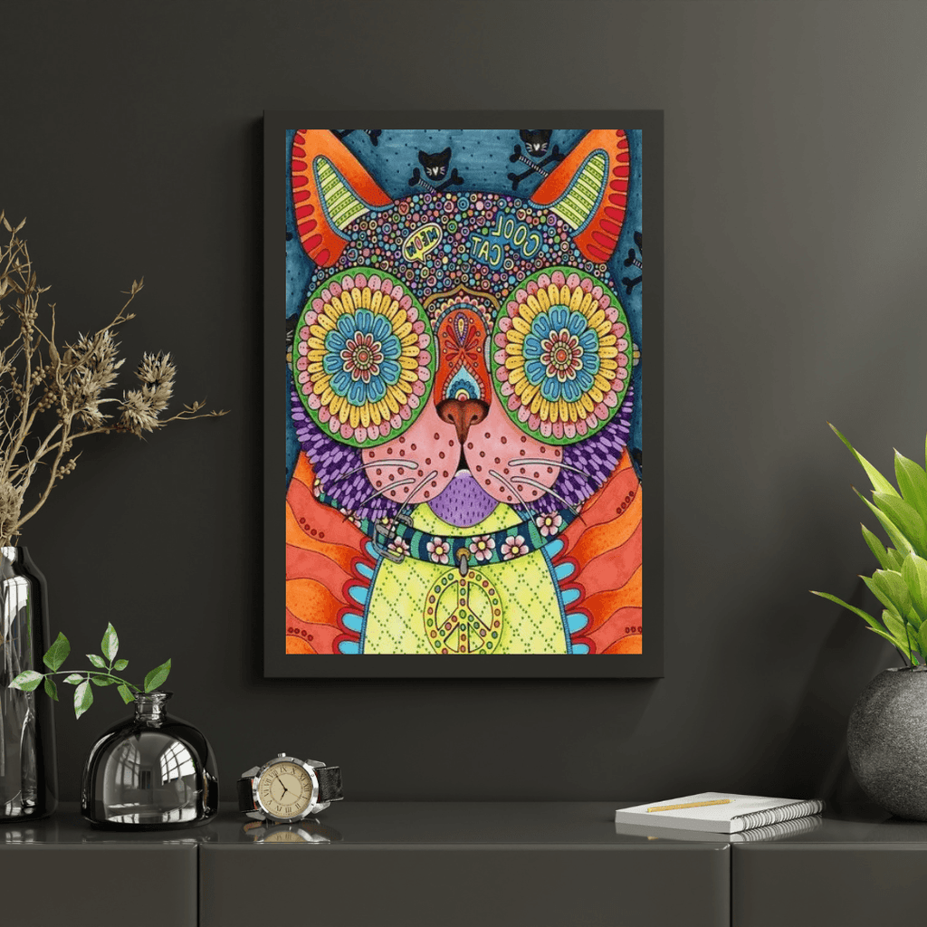 Diamantmaleri - Funky Cool Kat - SEOS Shop ®