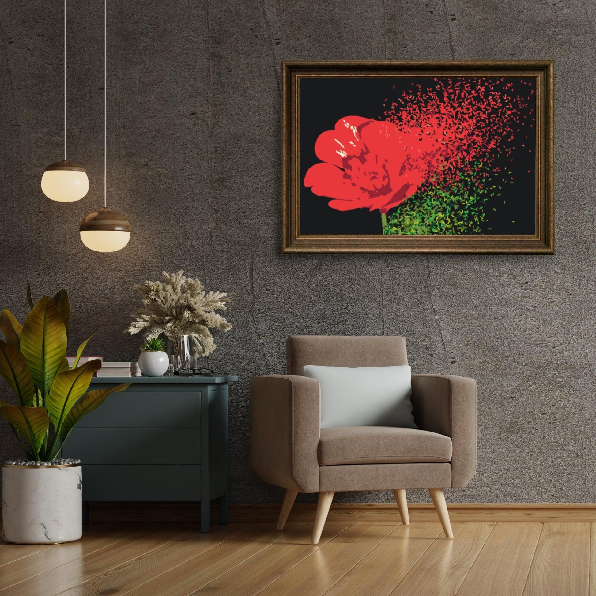 Diamantmaleri - Blæst blomst - SEOS Shop ®