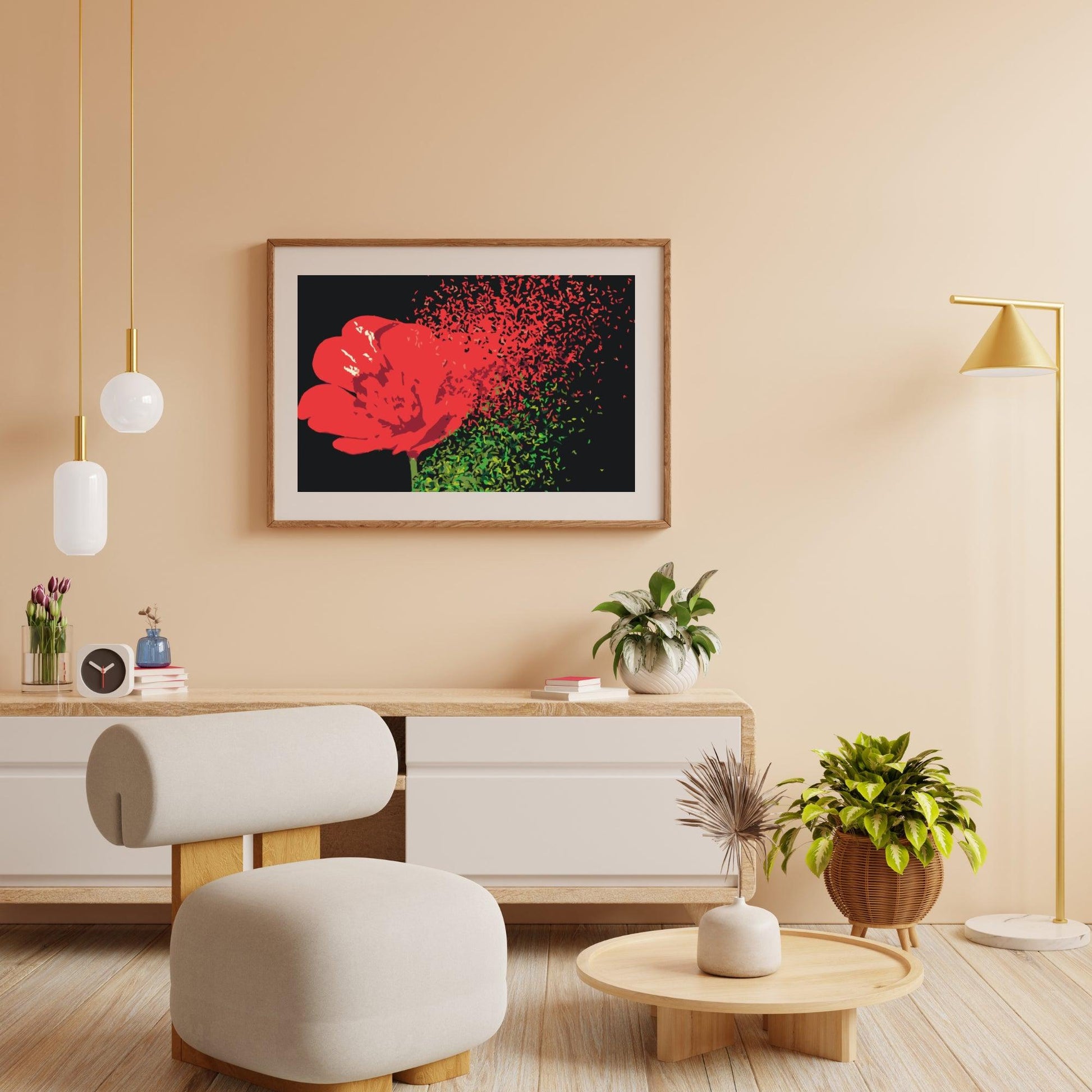 Diamantmaleri - Blæst blomst - SEOS Shop ®