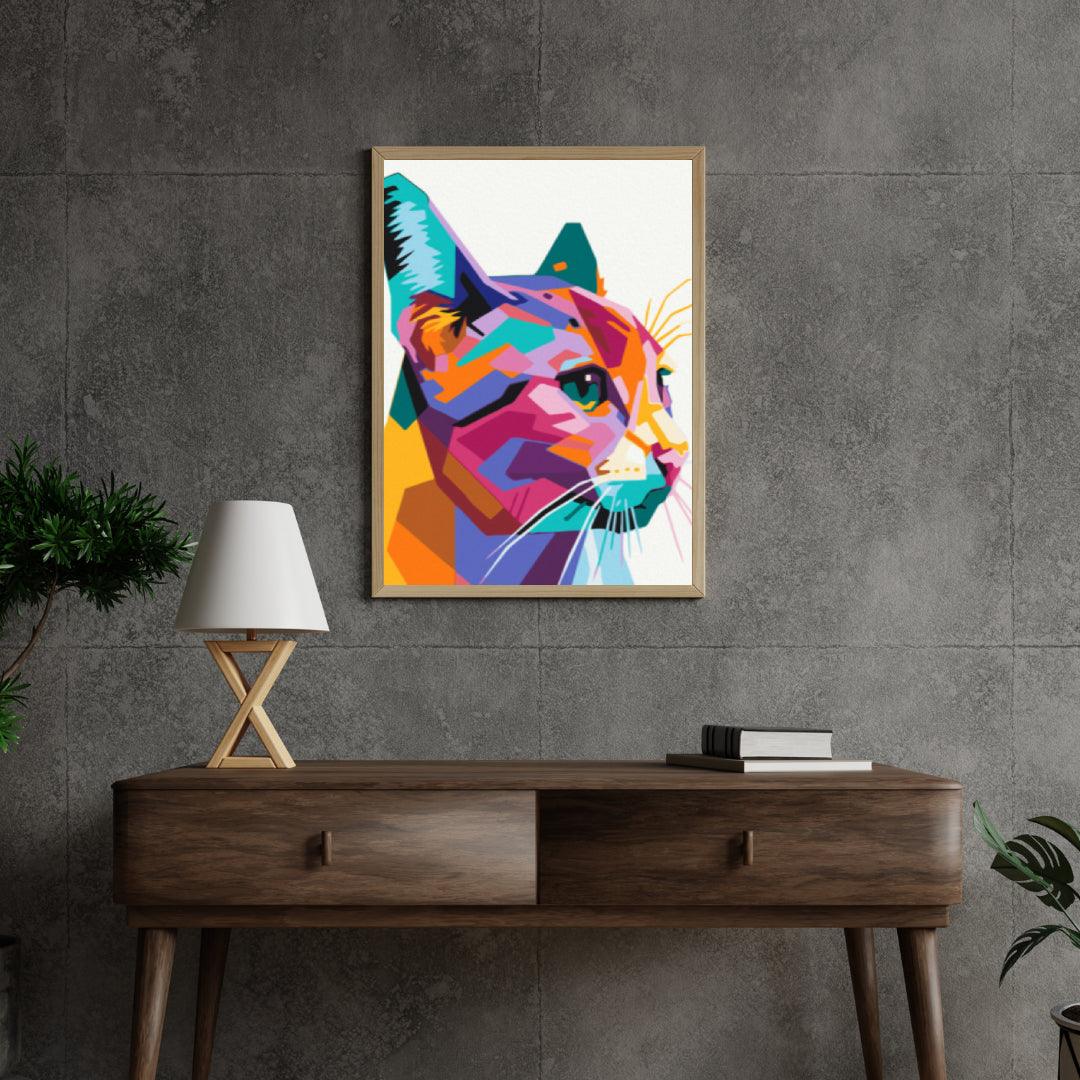 Diamantmaleri - Geometrisk kat - SEOS®