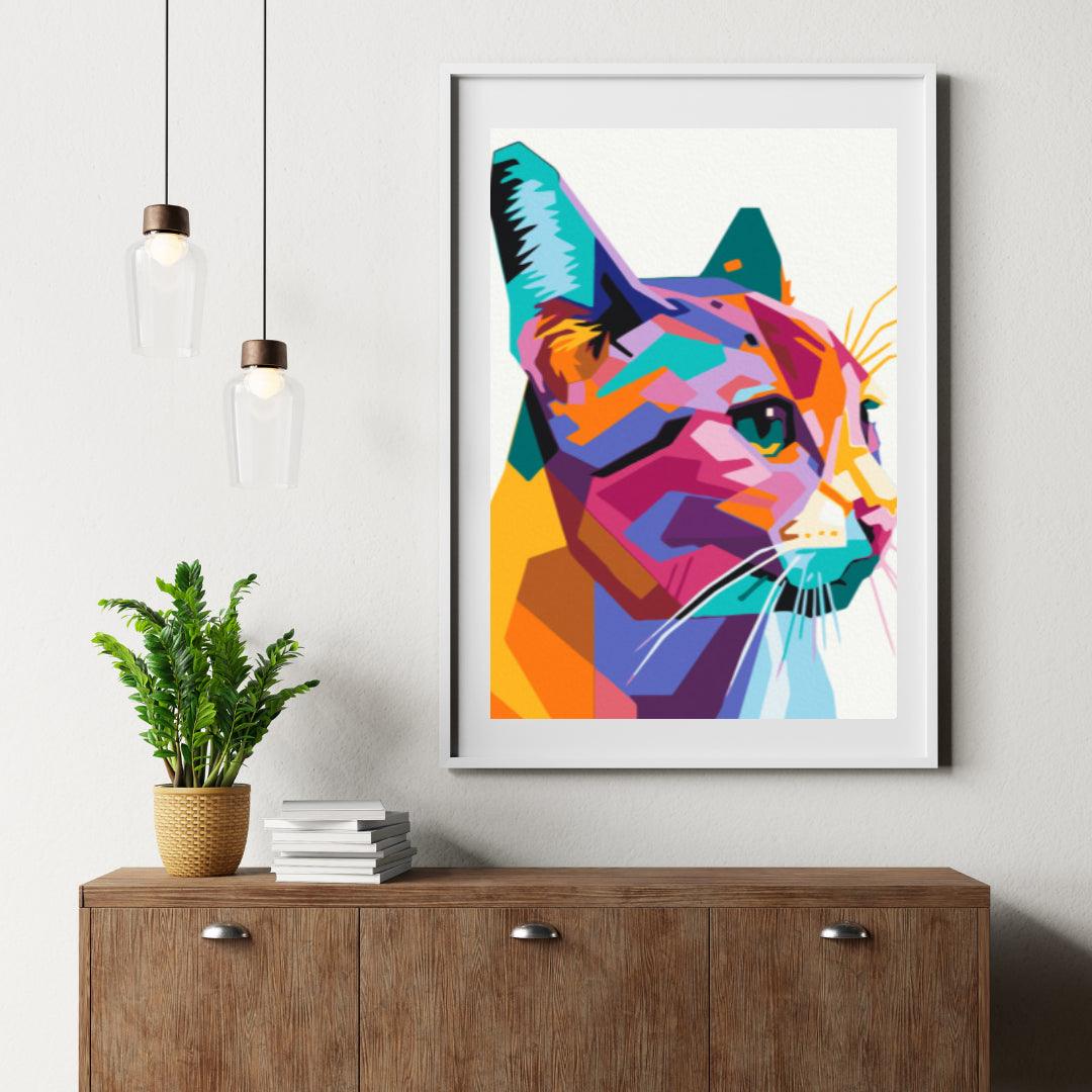 Diamantmaleri - Geometrisk kat - SEOS®