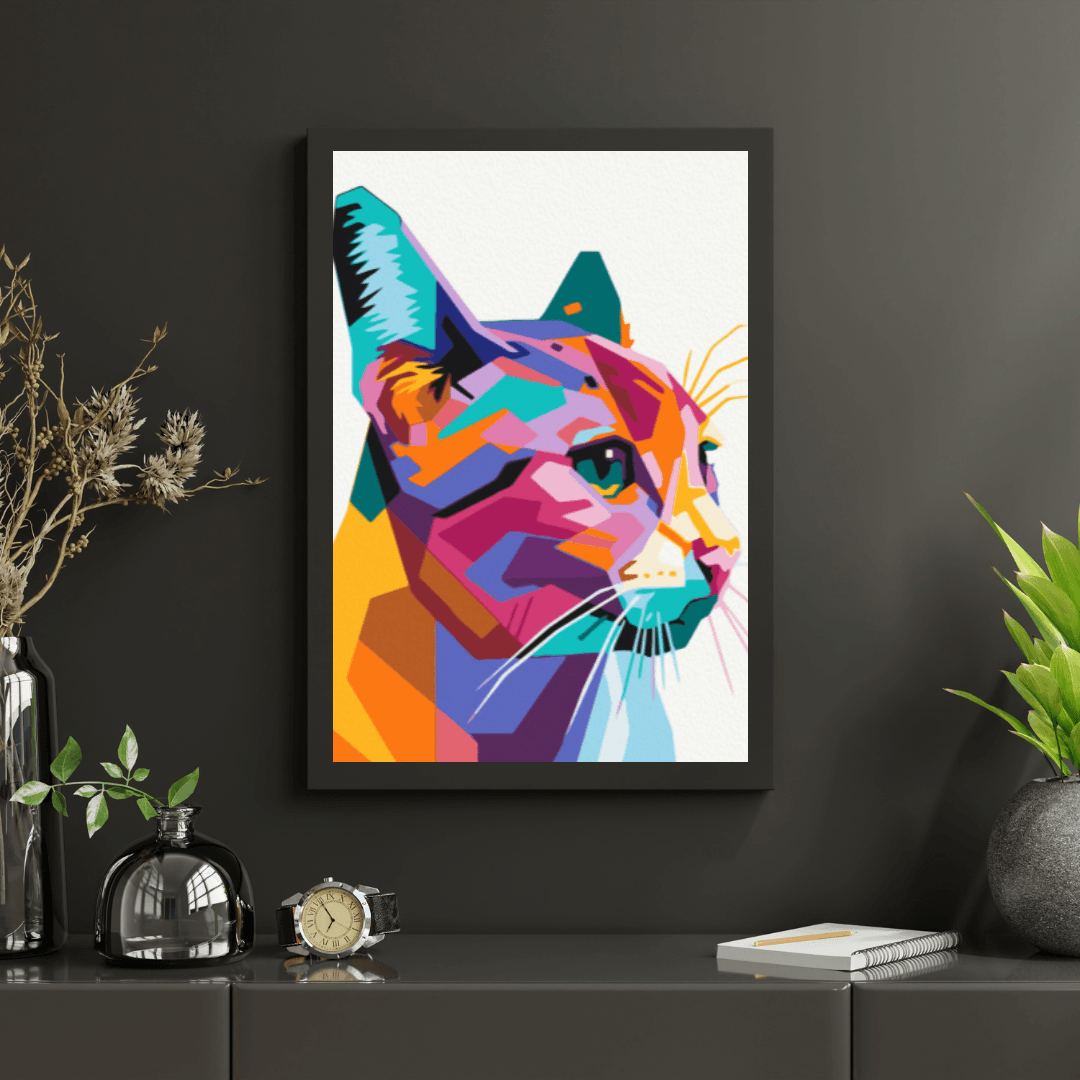 Diamantmaleri - Geometrisk kat - SEOS®