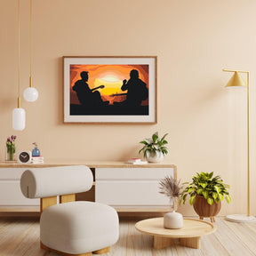 Diamantmaling - Guitarister ved solnedgang - SEOS Shop ®