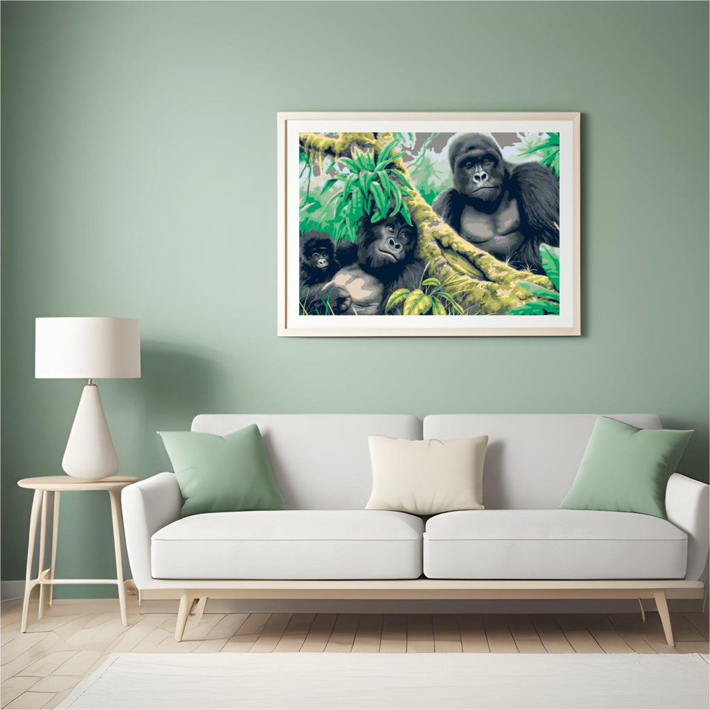 Diamantmaling - Gorillafamilie - SEOS®