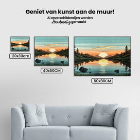 Diamantmaleri - Gylden refleksion