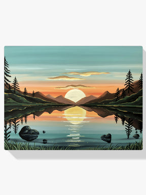 Diamantmaleri - Gylden refleksion