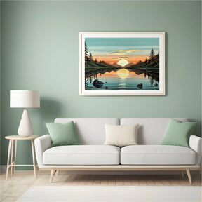 Diamantmaleri - Gylden refleksion