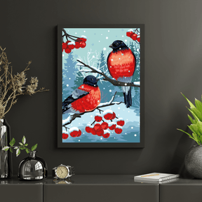 Diamantmaleri - Stillits Fugl Hvid - SEOS®