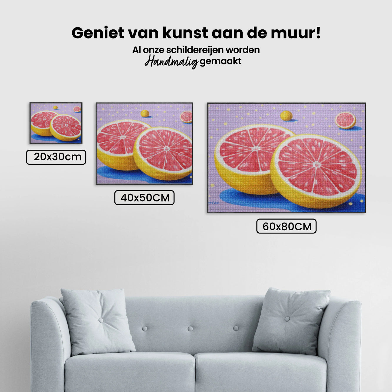 Diamantmaleri - Grapefrugtdagdrøm