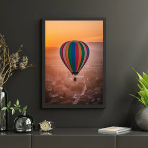 Diamantmaleri - Finurlige varmluftsballoner over en landsby