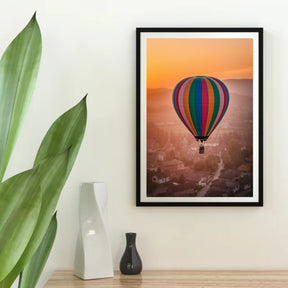 Diamantmaleri - Finurlige varmluftsballoner over en landsby