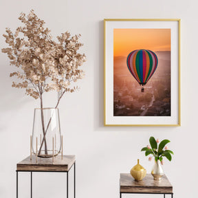 Diamantmaleri - Finurlige varmluftsballoner over en landsby