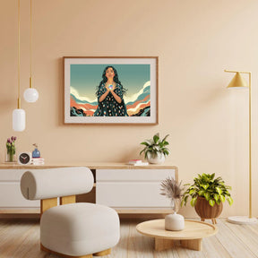 Diamantmaleri - Hjerte i hendes hænder