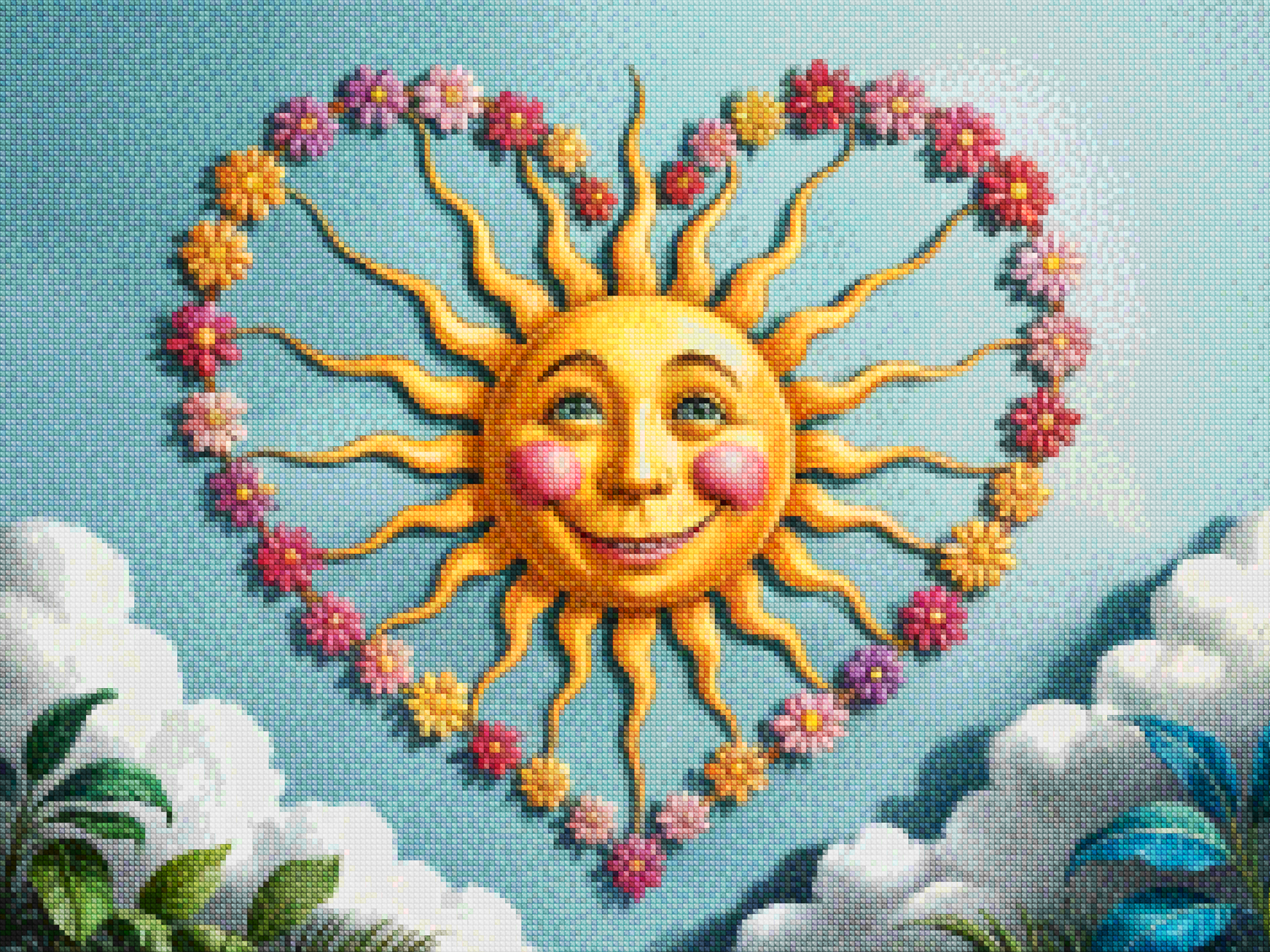 Diamantmaleri - Hjerte af solskin