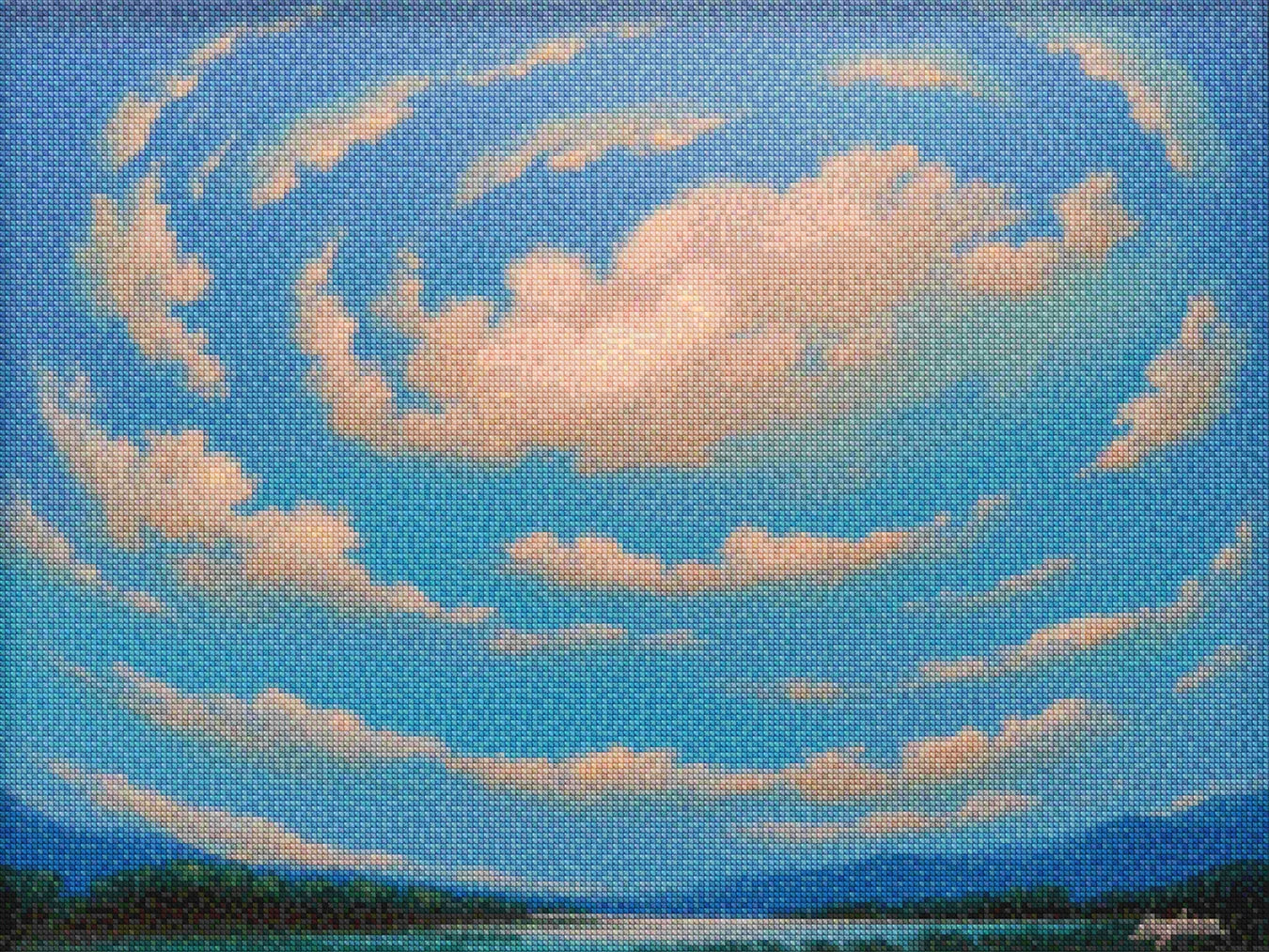 Diamantmaleri - Himlen fuld af ekkoer