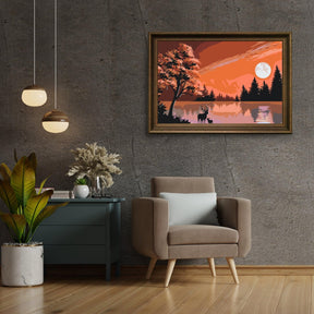 Diamantmaling - Hjort i naturen - SEOS®