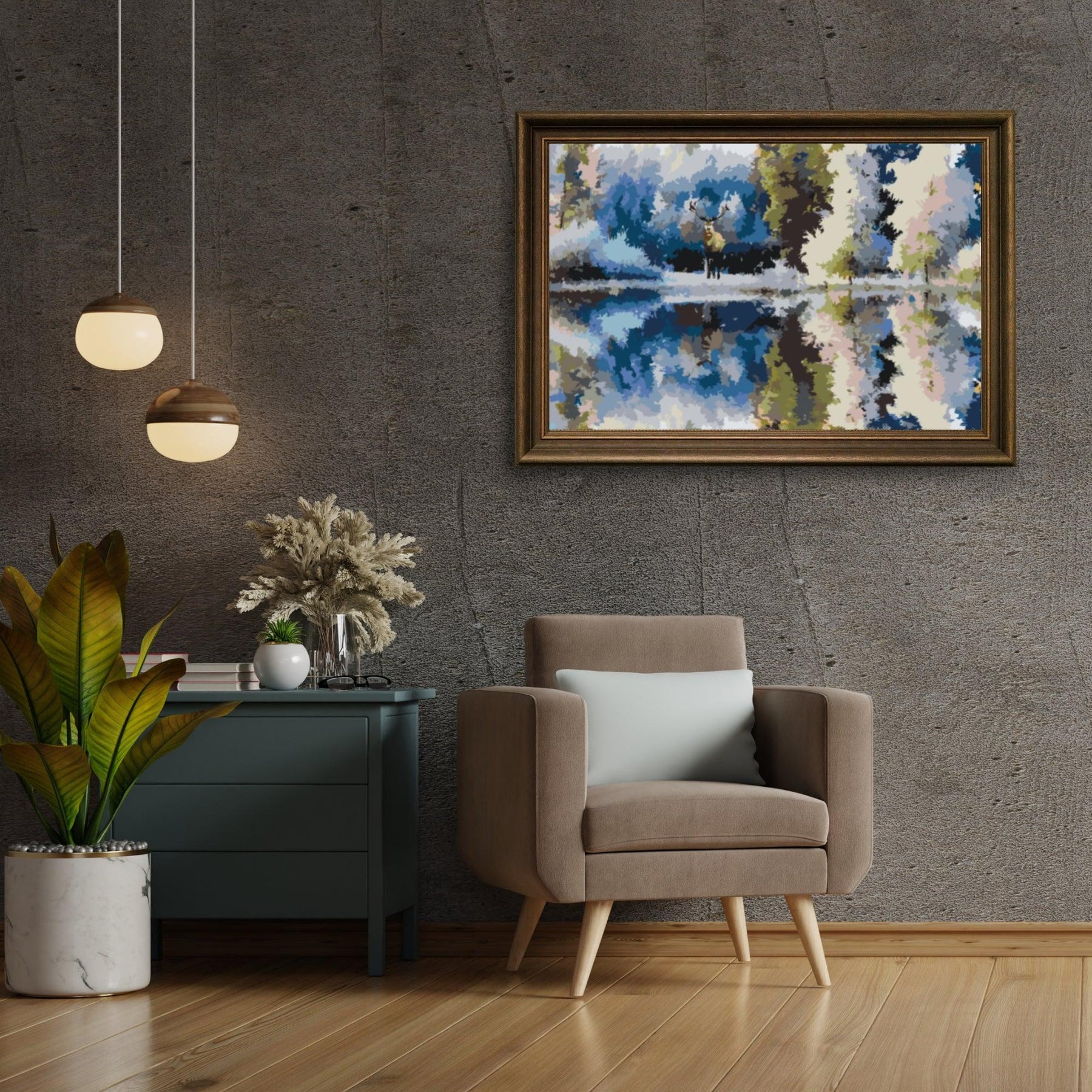 Diamantmaling - Hjort i skoven - SEOS®