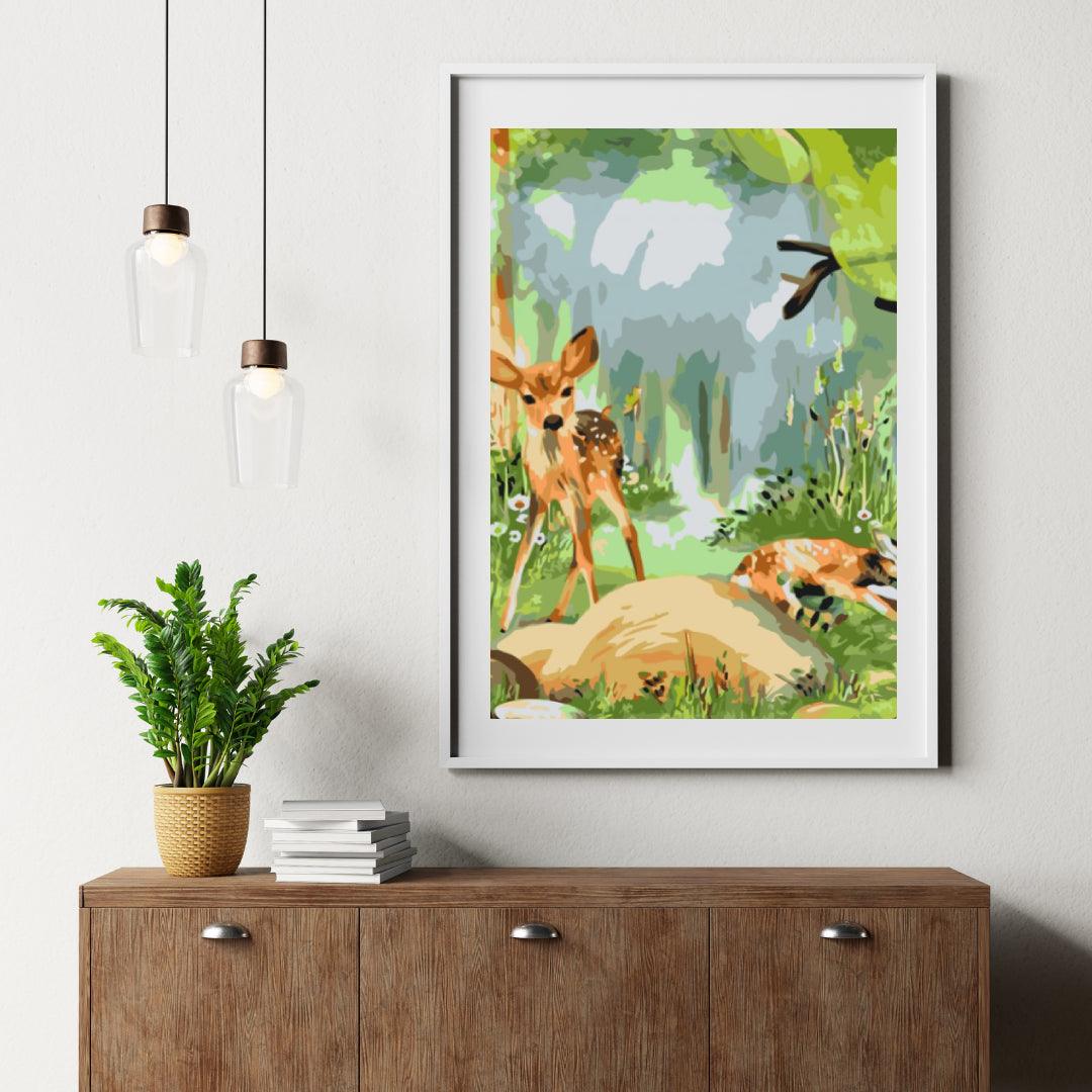 Diamantmaling - Hjort i skoven - SEOS®