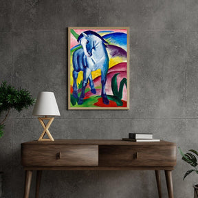 Diamantmaleri - Den blå hest I Maleri af Franz Marc