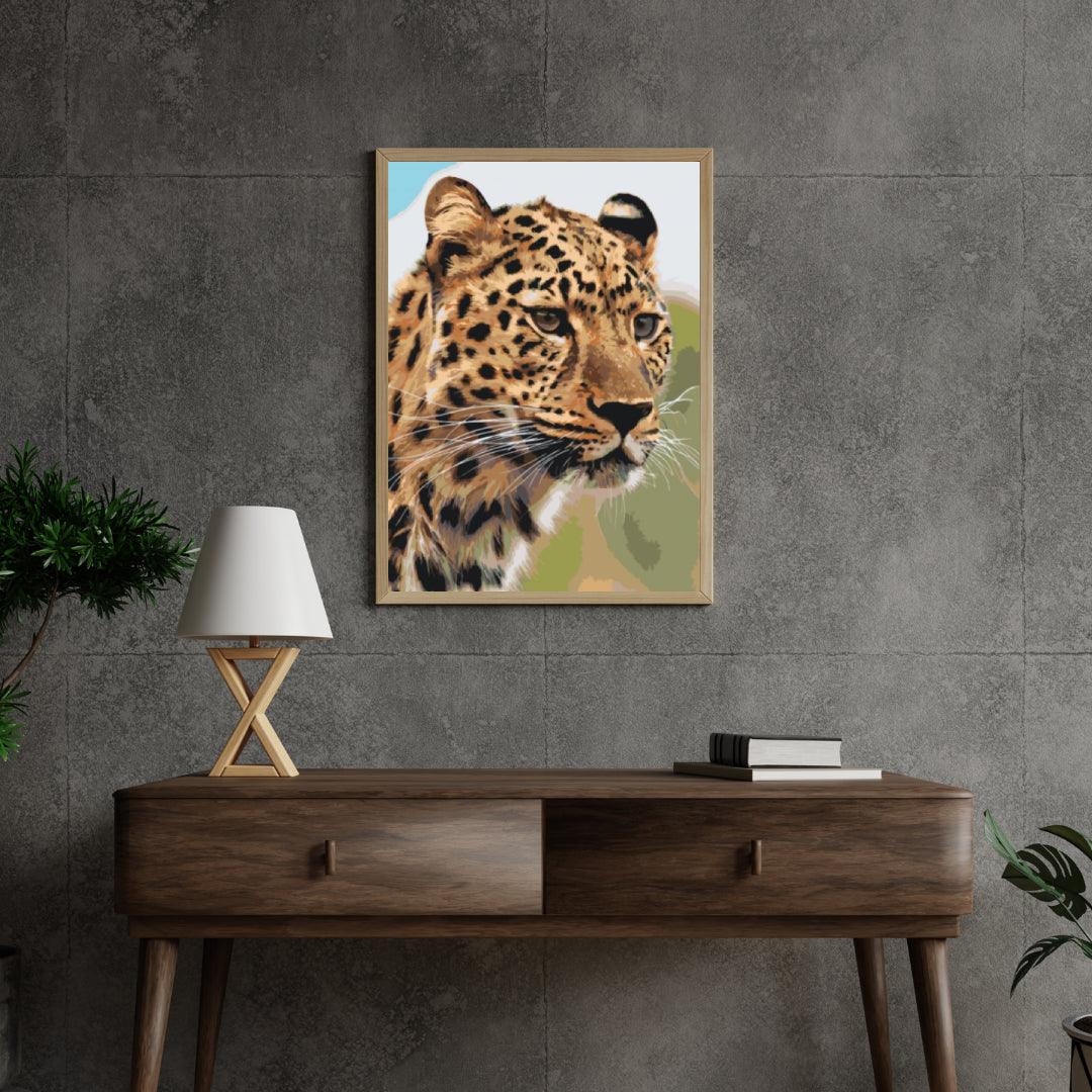 Diamantmaleri - En leopards jagtudsigt - SEOS®
